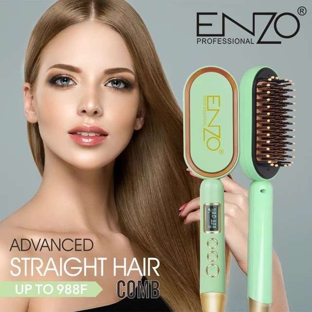 Brosse Lissante Chauffante Avec Contrôle De Température avec écran LCD ENZO Original EN-4102 – Image 10