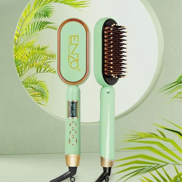 Brosse Lissante Chauffante Avec Contrôle De Température avec écran LCD ENZO Original EN-4102 – Image 9
