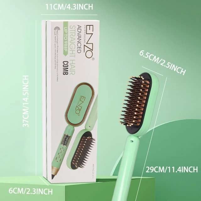 Brosse Lissante Chauffante Avec Contrôle De Température avec écran LCD ENZO Original EN-4102 – Image 5