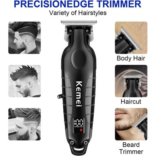 Tondeuse À Cheveux Électrique Professionnel Rechargeable Sans Fil Kemei KM-2293 – Image 4