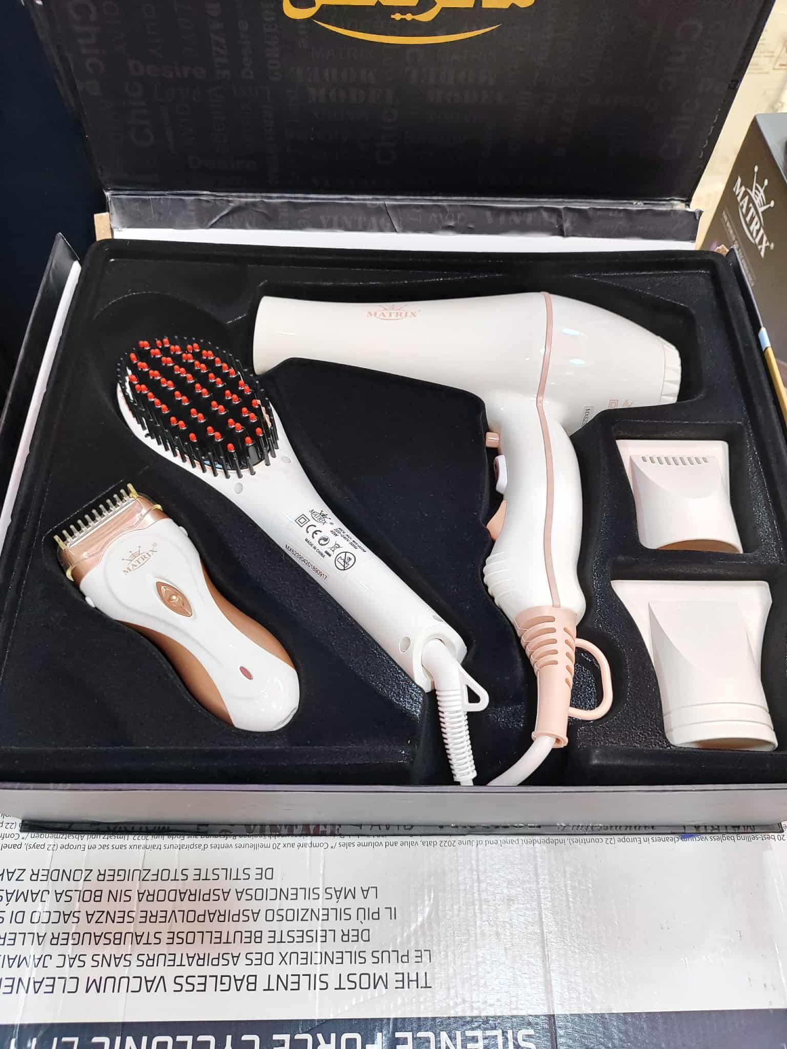 Pack Beauté 3 en1 professionnel Keratin Protech 2000W Céramique Matrix MX-6239 – Image 2