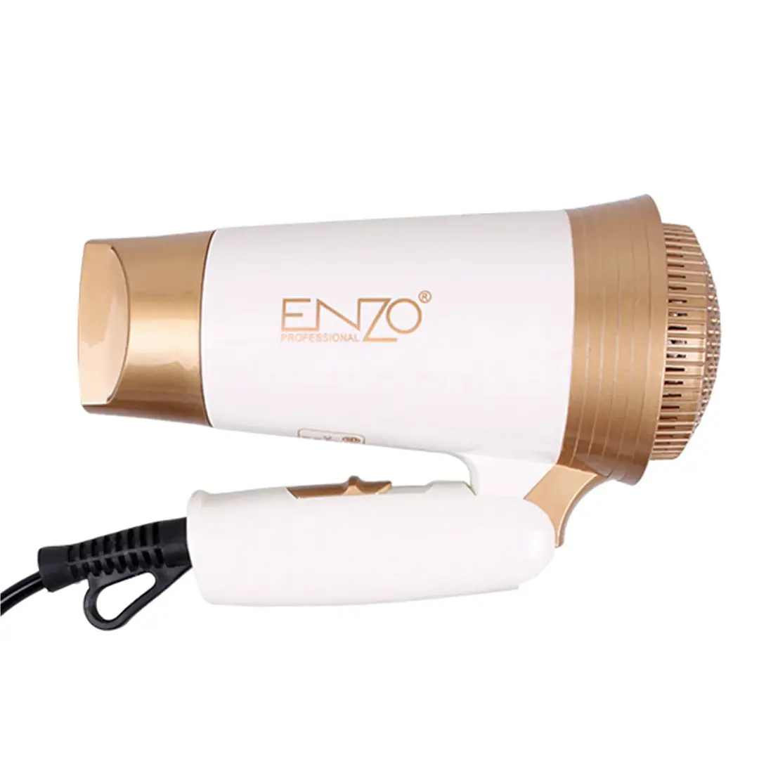 Sèche-cheveux de Voyage Pliable Professional 1800W Avec Températures Réglables Enzo EN-607