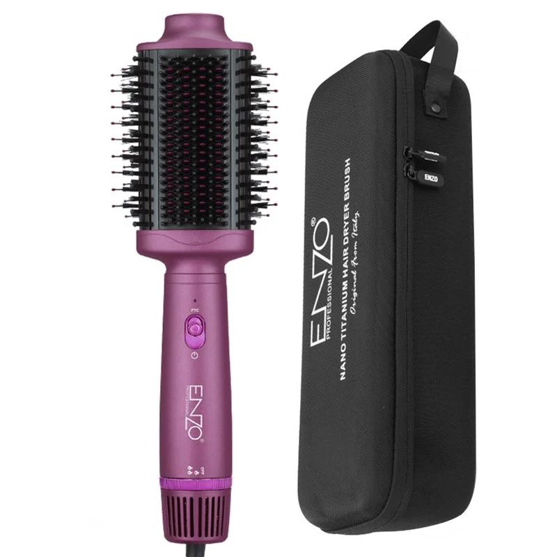 Brosse soufflante Professional 1500W 2 en 1 ENZO Original EN-4110 rose – Image 2