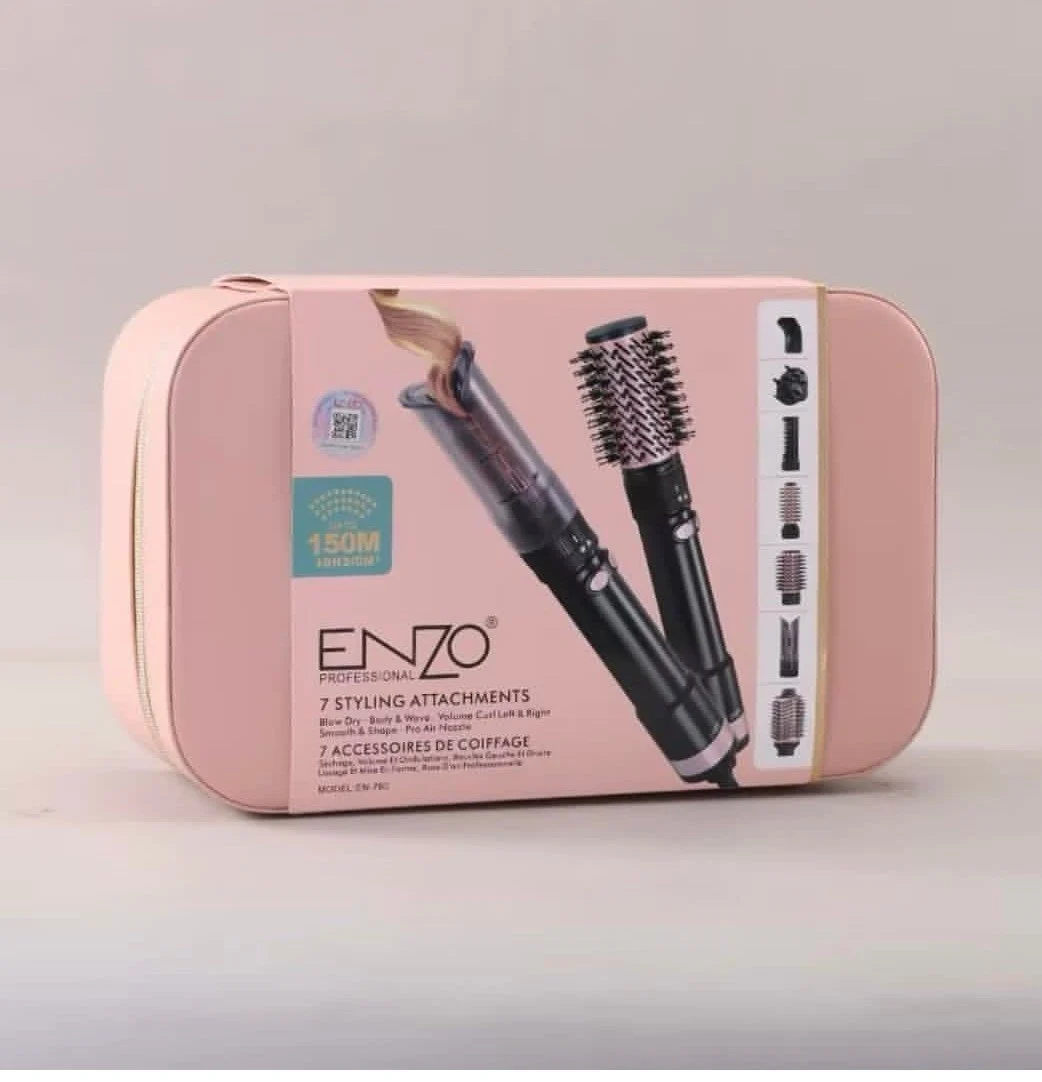 Kit De Coiffage Professionnel 7En1 À 3Réglage De Température Enzo EN-760 – Image 2
